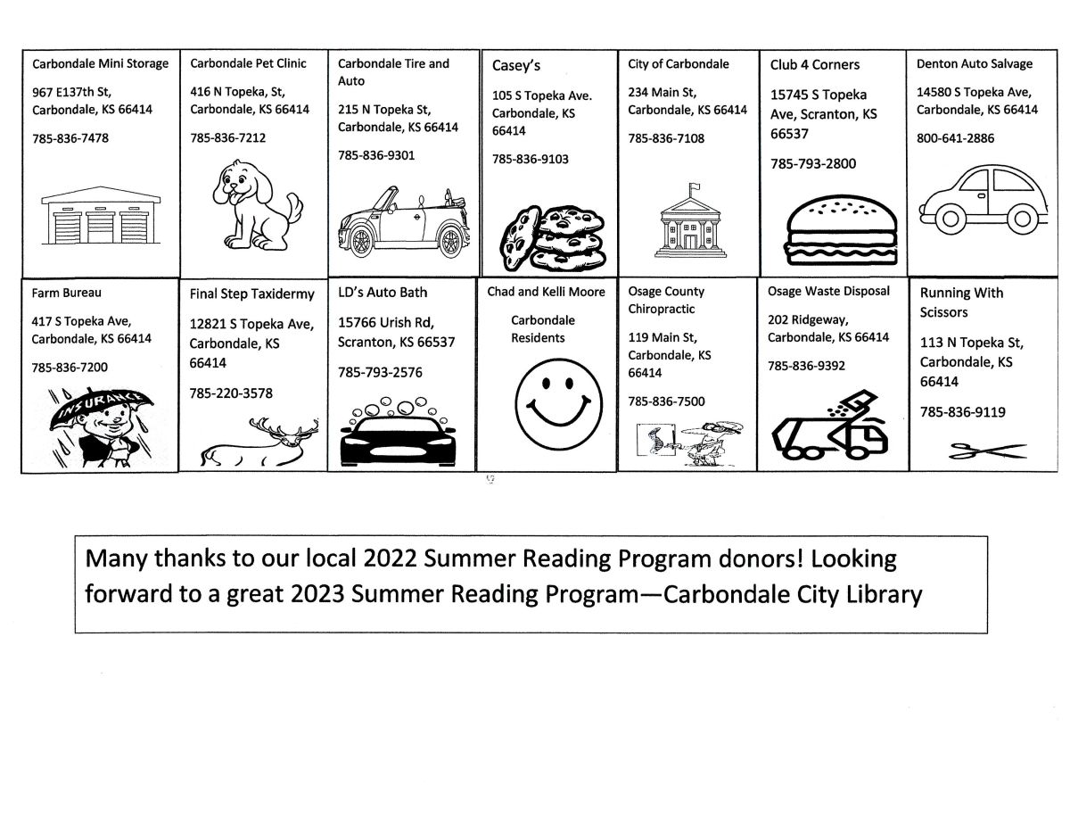 2022 Reading Program Donors